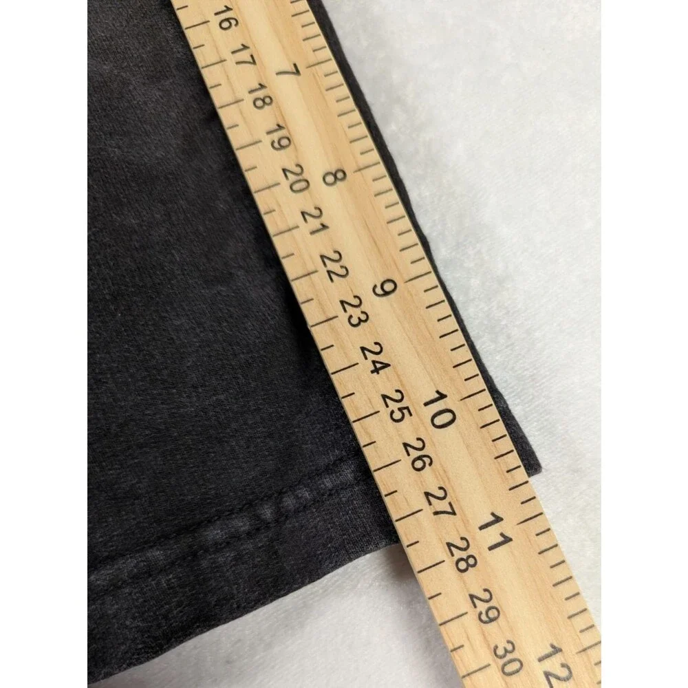 D&Co Denim + Company Womens 16 Black Denim Bermuda Shorts Stretch Knee Length